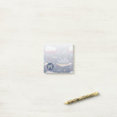 Cute & Cozy Sleepy Cat Dreams Patroon Post-it® Notes (Op bureau)