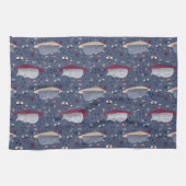 Cute & Cozy Sleepy Cat Dreams Patroon Theedoek (Horizontaal)