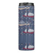 Cute & Cozy Sleepy Cat Dreams Patroon Thermosbeker (Achterkant)