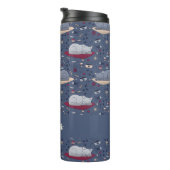 Cute & Cozy Sleepy Cat Dreams Patroon Thermosbeker (Geroteerd rechts)