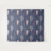 Cute & Cozy Sleepy Cat Dreams Patroon Wandkleed (Voorkant (horizontaal))