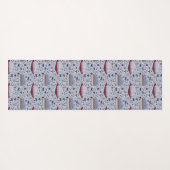 Cute & Cozy Sleepy Cat Dreams Patroon Yogamat (Achterkant (horizontaal))