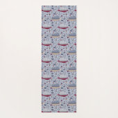 Cute & Cozy Sleepy Cat Dreams Patroon Yogamat (Achterkant)