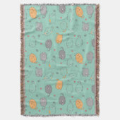 Cute & Cozy Sleepy Cat Dreams Pattern Deken (Voorkant Verticaal)