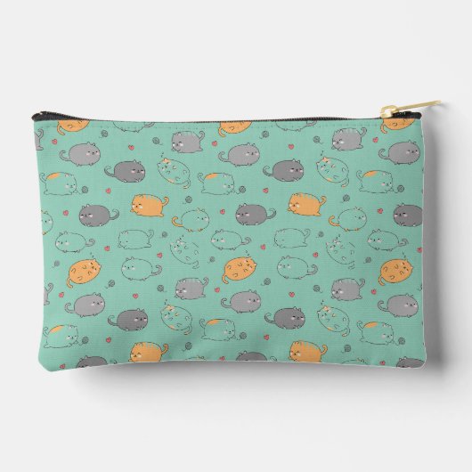 Cute & Cozy Sleepy Cat Dreams Pattern Etui (Achterkant)