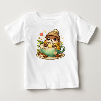 Cute Cozy Sloth Coffee Liefhebber T-Shirt