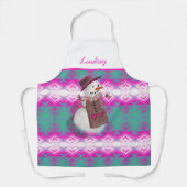 Cute Cozy Snow Girl Winter Patterned Schort (Voorkant)