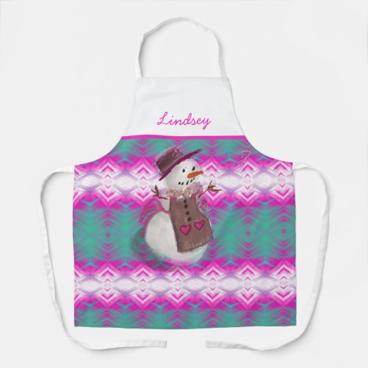 Cute Cozy Snow Girl Winter Patterned Schort (Voorkant)