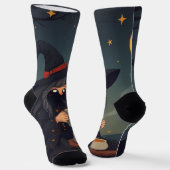 Cute Cozy Witch Coffee Socks – Halloween Magic Sokken (Gebogen)