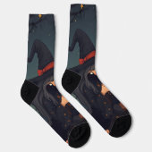Cute Cozy Witch Coffee Socks – Halloween Magic Sokken (Rechts)