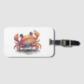 Cute Crab Bagagelabel (Voorkant (horizontaal))