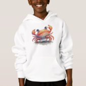 Cute Crab Boy's Pullover Hoodie (Voorkant)