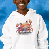 Cute Crab Boy's Pullover Hoodie