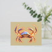 Cute Crab Briefkaart (Staand voorkant)