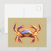Cute Crab Briefkaart (Voorkant / Achterkant)