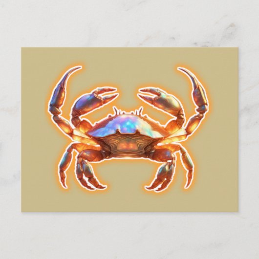Cute Crab Briefkaart (Voorkant)