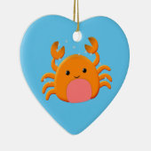 Cute Crab Cartoon Keramisch Ornament (Rechts)