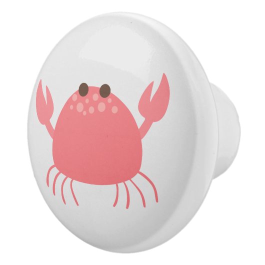 Cute Crab Ceramic Pull Keramische Knop (Rechts)