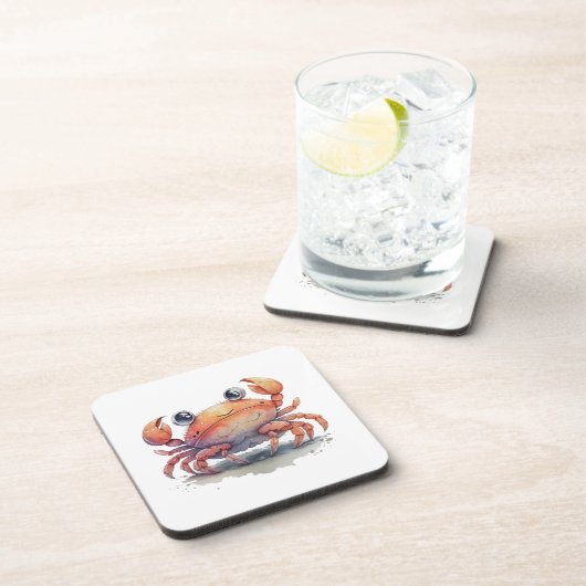 Cute Crab Hard Plastic Onderzetter (Rechterzijde)