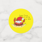 Cute Crab Kerstmis Funny Holiday Santa Cartoon Confetti (Kleine voorkant)