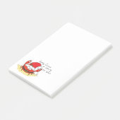Cute Crab Kerstmis Funny Holiday Santa Cartoon Post-it® Notes (Schuin)