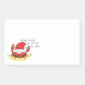 Cute Crab Kerstmis Funny Holiday Santa Cartoon Post-it® Notes (Voorkant)