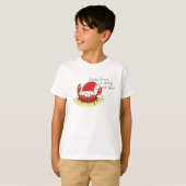 Cute Crab Kerstmis Funny Holiday Santa Cartoon T-shirt (Voorkant volledig)