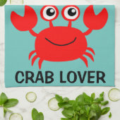 Cute Crab Lover Theedoek (Gevouwen)