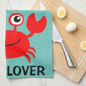 Cute Crab Lover Theedoek (Quarter Fold)