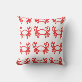 Cute Crab Pattern Kussen