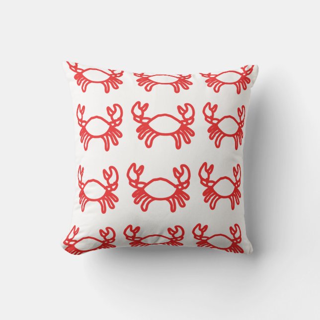 Cute Crab Pattern Kussen (Voorkant)