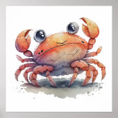Cute Crab Poster (Voorkant)