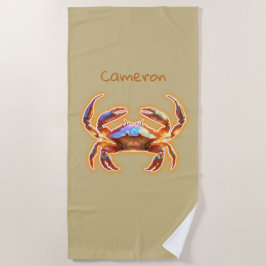 Cute Crab Strandlaken