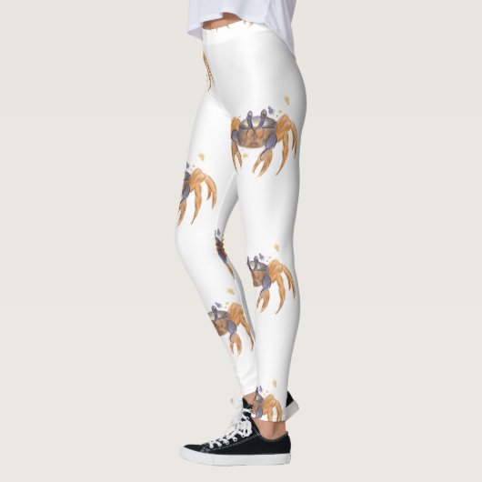 Cute crab tekening leggings (Links)
