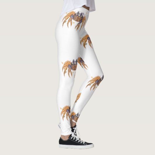 Cute crab tekening leggings (Rechts)
