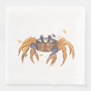 Cute crab tekening servet