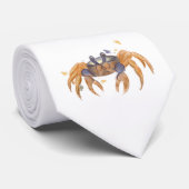 Cute crab tekening stropdas (Opgerold)