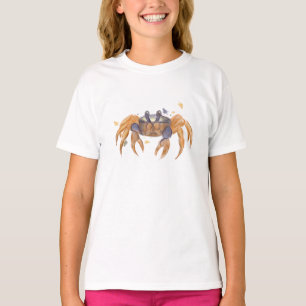Cute crab tekening t-shirt