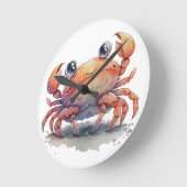 Cute Crab Wall klok (Hoek)
