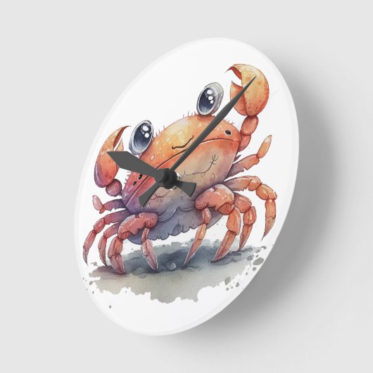 Cute Crab Wall klok (Hoek)