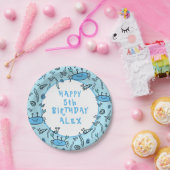 Cute Crab Zee Animals Boy Happy Birthday Papieren Bordje (Feest)