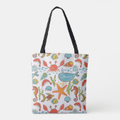 Cute Crabs en Ocean Critters Tote Bag (Achterkant)