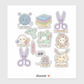 Cute Crafter Kawaii Pakket Sticker (Vel)