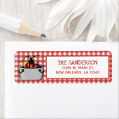 Cute Crawfish Boil Family Reunion Seafood Party Etiket (Insitu)