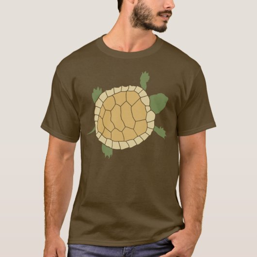 Cute Crawling Little Turtle Tortoise T-shirt (Voorkant)