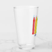 Cute Crayon Aangepast basisleraar Glas (Rechts)