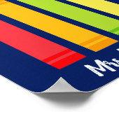 Cute Crayon Aangepast basisschool klaslokaal Poster (Hoek)