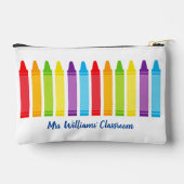 Cute Crayon Elementary School Teacher Custom Etui (Achterkant)