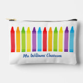 Cute Crayon Elementary School Teacher Custom Etui (Voorkant)