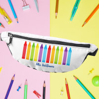Cute Crayon Elementary School Teacher Custom